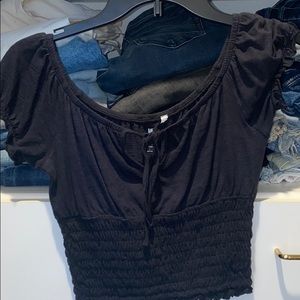 Pacsun black crop top